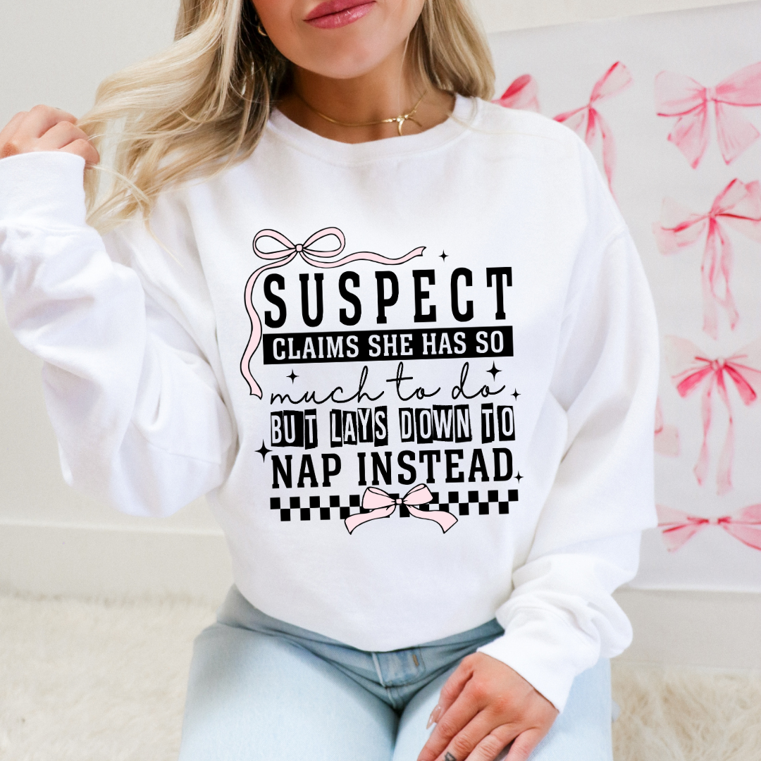 Suspect Takes a Nap Instead
