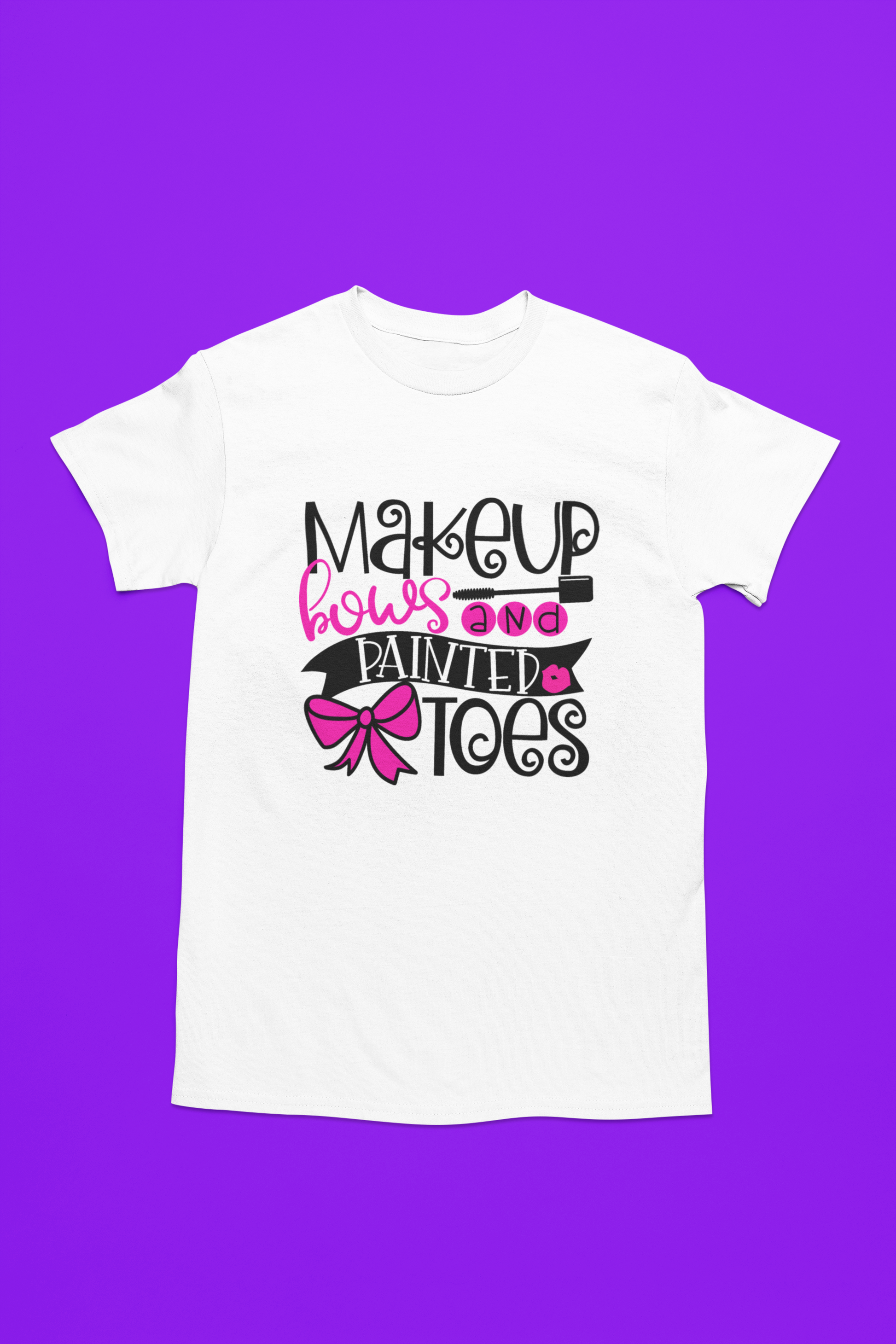 Makeup, Bows, and Painted Toes